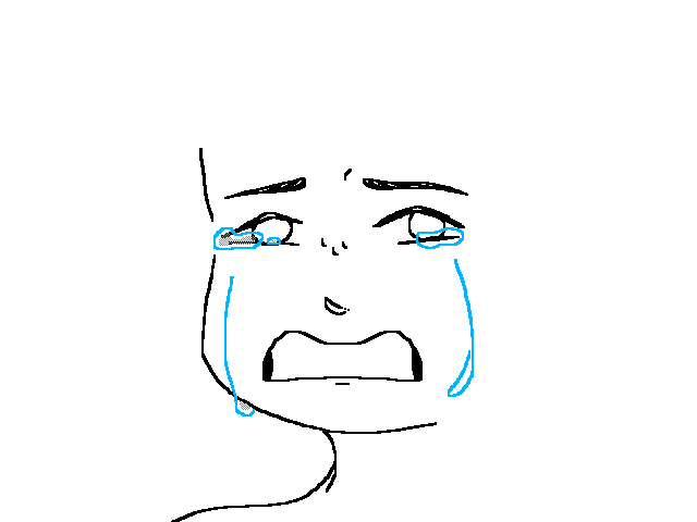 trying a sad expression