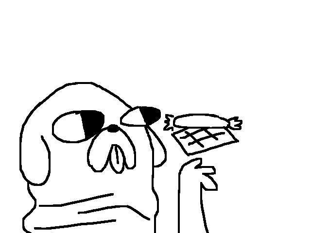 @Jollywaffle PUG EATS SAUSAGE WAFFLE