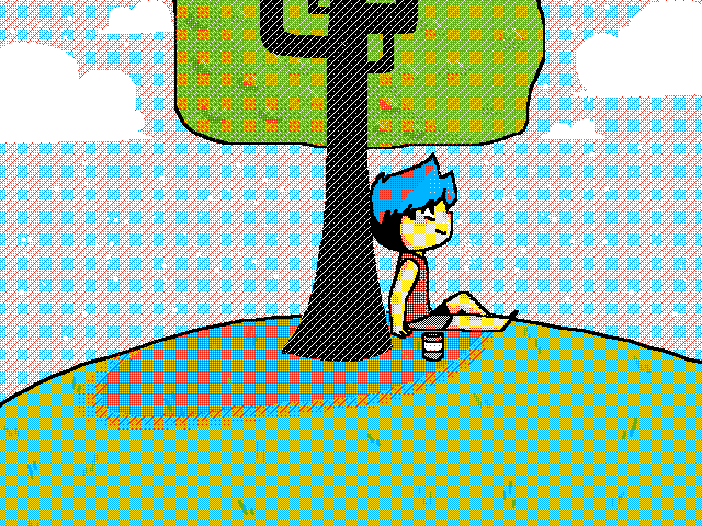 Requested by @WaffleWorld ‘sitting under a tree’