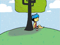 Requested by @WaffleWorld ‘sitting under a tree’