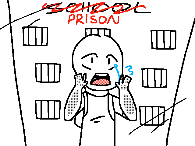 Being at school feels like..