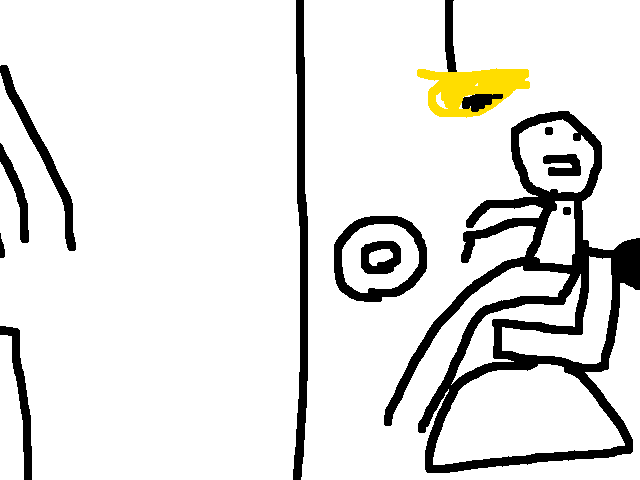 トイレに閉じこめられた!