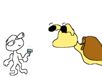 Dis snail need 2 back off