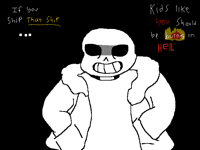 Me when I see people ship sansXpapyrus