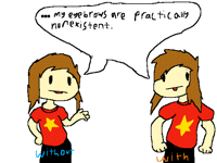 I don't draw myself with eyebrows because...