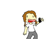 I SPRAINED MY THUMB! :)