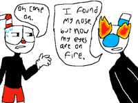Mugman is not having a good day...
