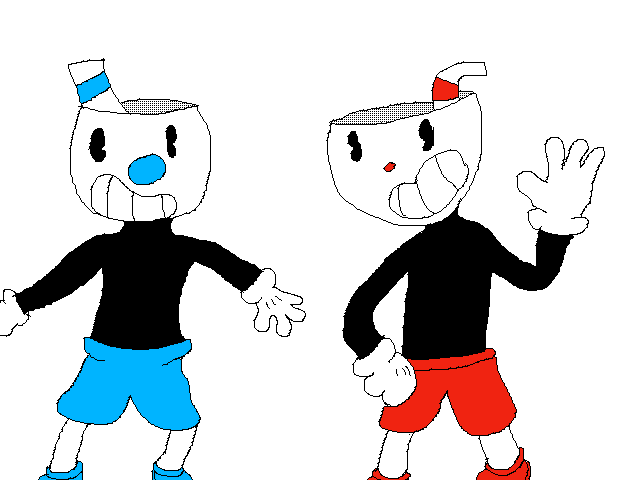 Cuphead and Mugman
