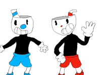 Cuphead and Mugman