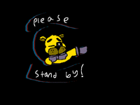 Psychic friend Fredbear.