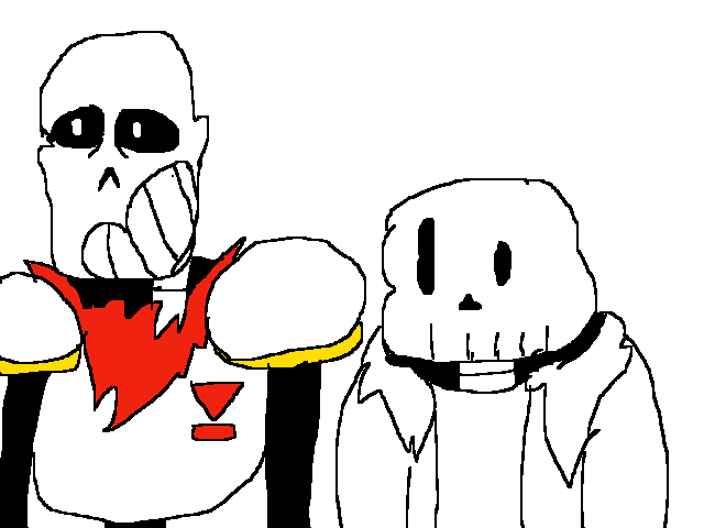 Sans and Papy face swap