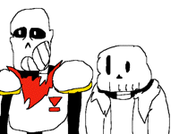 Sans and Papy face swap