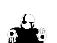 FLASH WARNING!!! Gaster. Ow.. My eyes