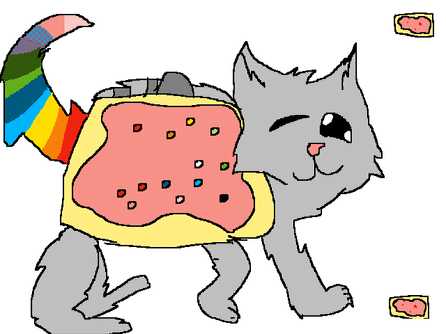 Really bad nyan cat picture
