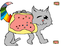 Really bad nyan cat picture