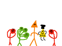 Üçgen adam yok oluyor