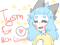 ♡Thank you for 80+ followers♡