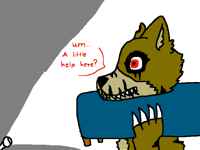 I think nightmare fredbear is stuck