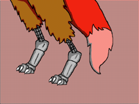 Foxy's paws