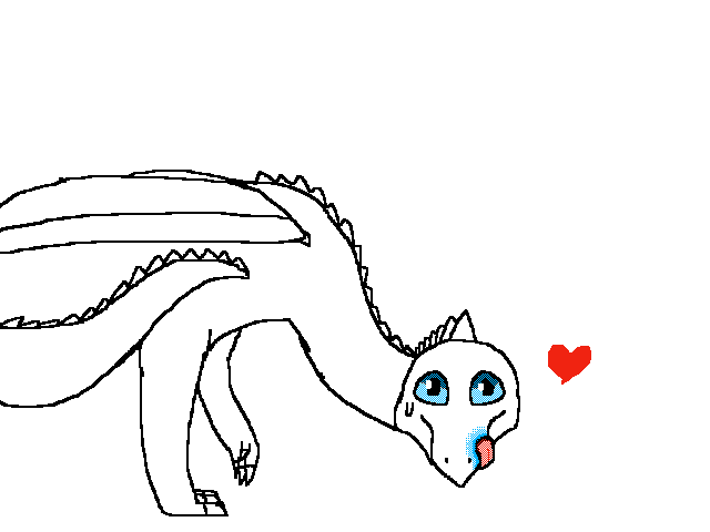 My first try drawing a dragon