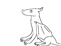 Practicing movements of the dragon
