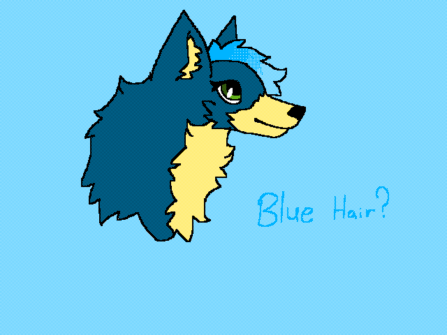 Do you want me to wear blue hair?