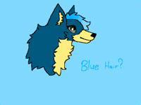 Do you want me to wear blue hair?