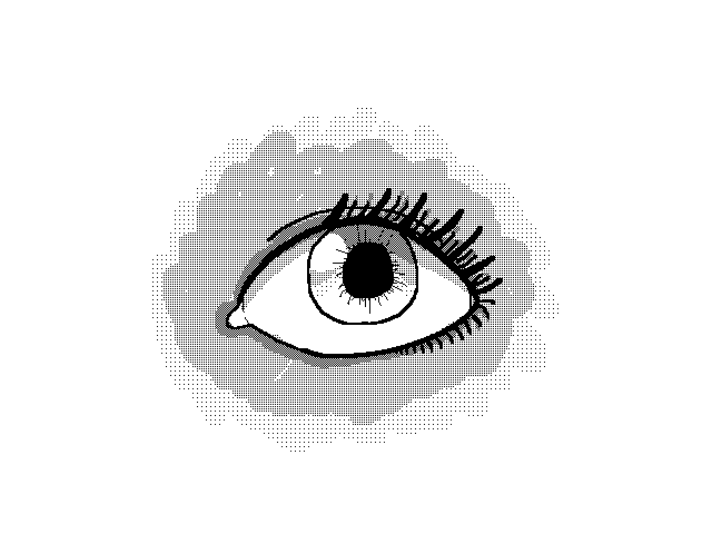 Have a lazy blinking eye