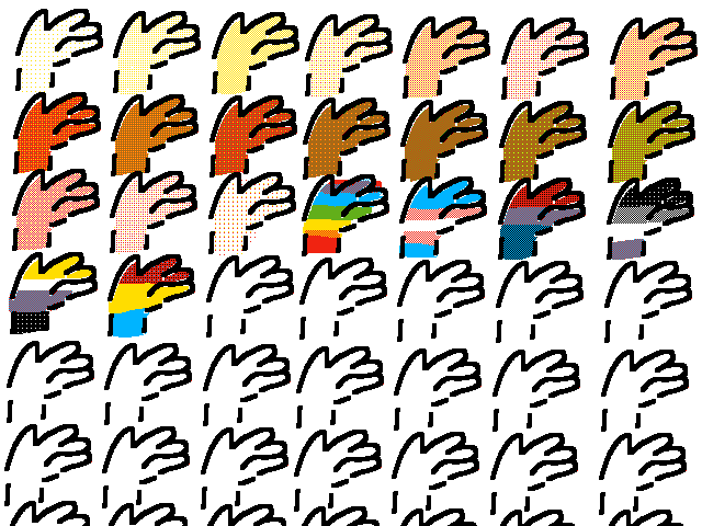 H A N D S (more colored