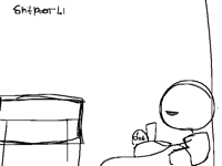 Lol sitting on the floor watching bu