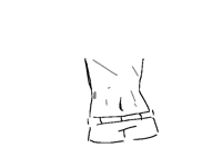 Mateos stomach and back