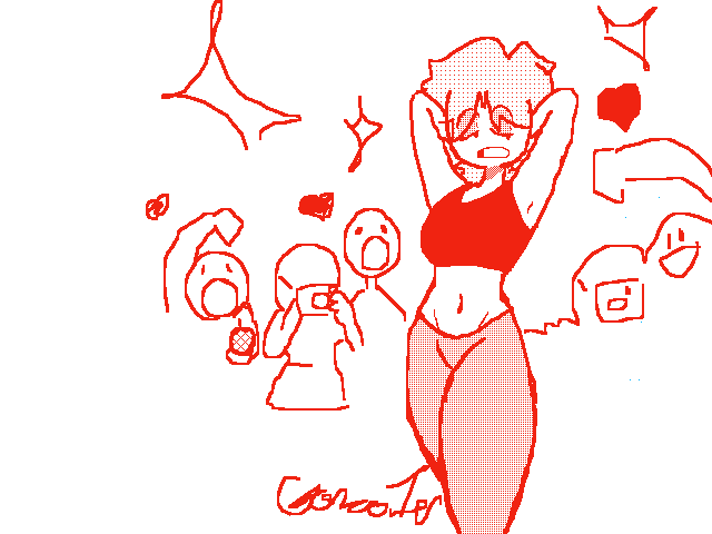 Model Nik anatomy practice