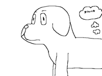 A shocked puppo fart