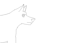Panting wolf