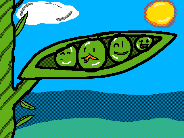 Some happy peas