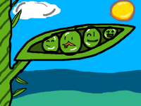 Some happy peas