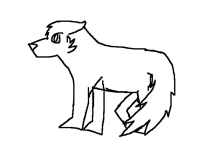 Protective wolf animation