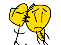 Poor Stickman to the cool Stickman