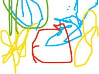 My lil bro apparently draw a " family "