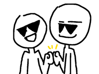 My brother and me