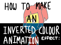 How to make an inverted colour animation effect