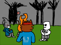 Camping with my friends