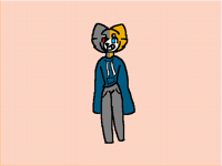 My oc in @kittywithabomb artstyle