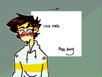 he is tired