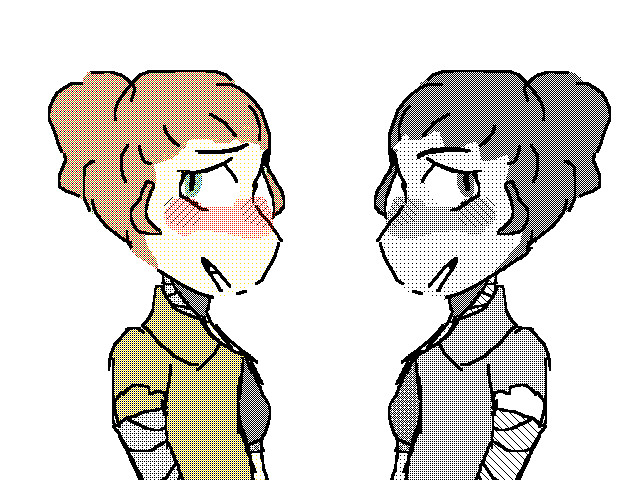 Doodle of Hailey but she has colour