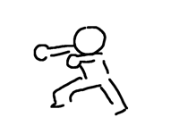 /breakdances softly/