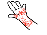 My auntie did henna on my hand :)))