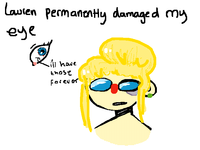 I have Le black eye