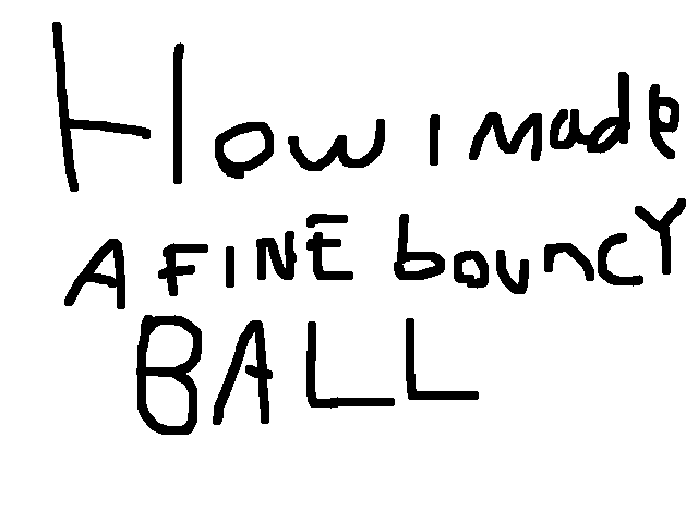 How I Made A Fine Bouncy Ball