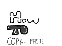 How to Copy and Paste